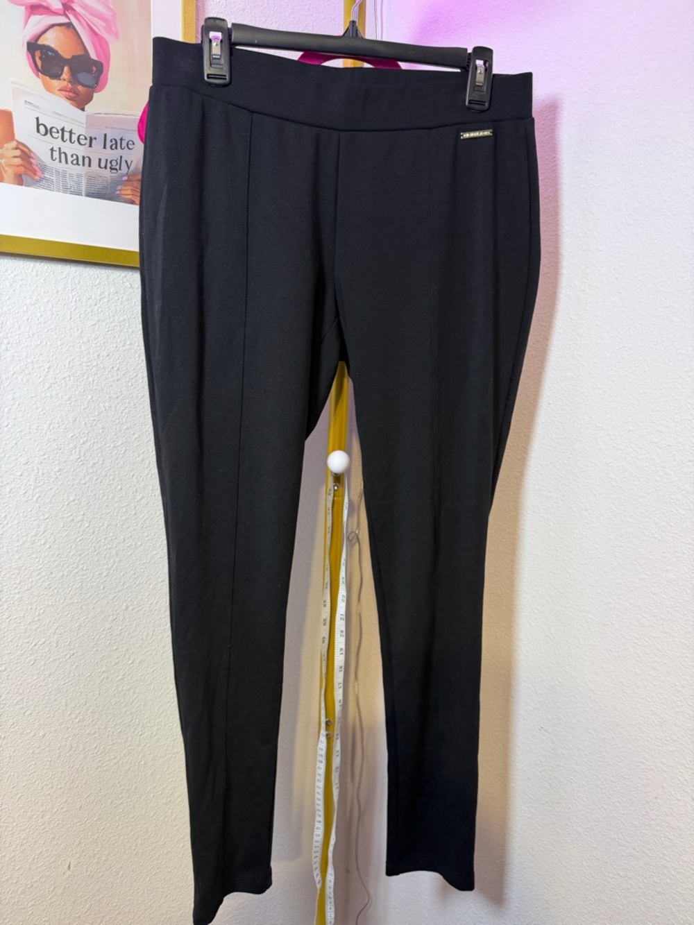 Michael Kors Black Women's Slim Straight Pants Size Medium